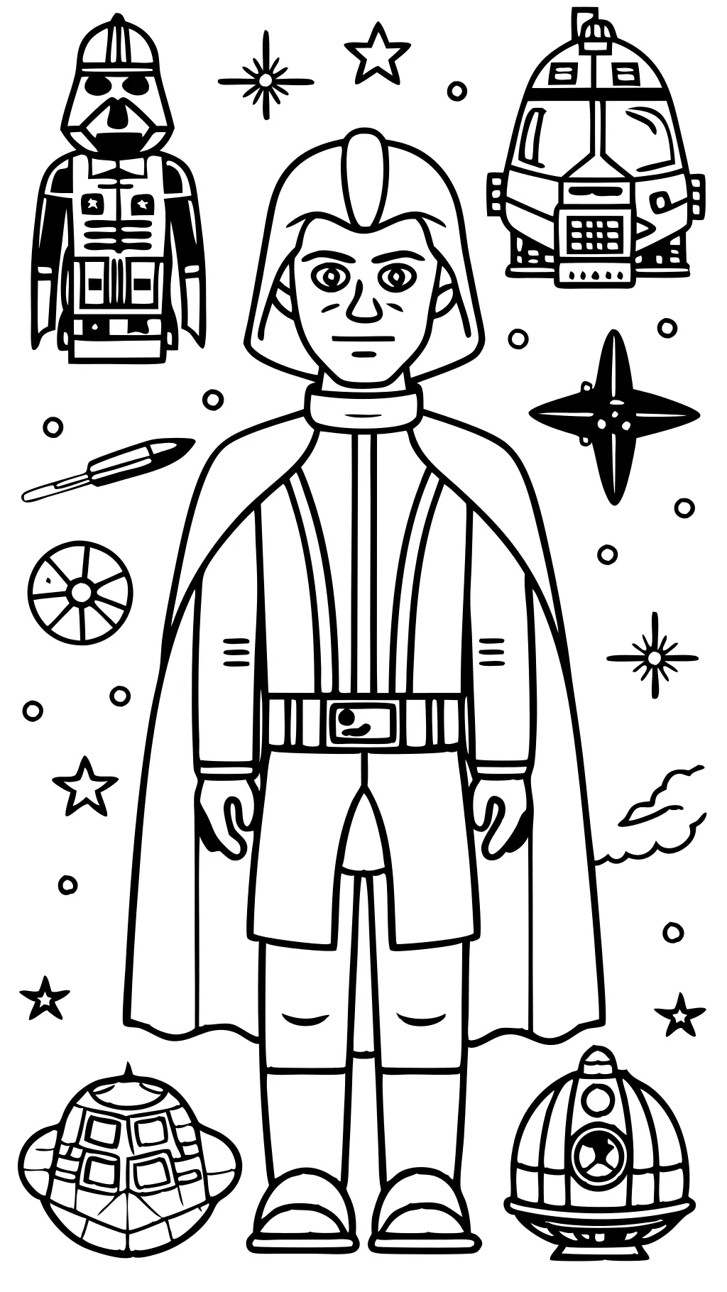 coloriage imprimé Star Wars